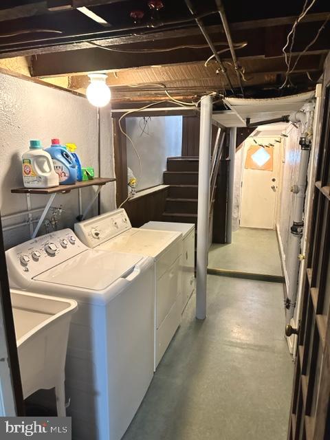 7124 Forrest Avenue Philadelphia, PA 19138 - Photo 49 of 51 a utility room with dryer and washer