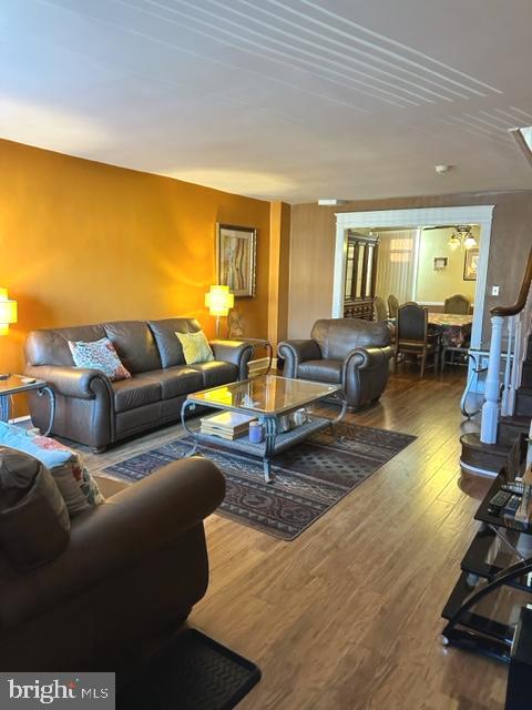 7124 Forrest Avenue Philadelphia, PA 19138 - Photo 9 of 51 a living room with furniture and a wooden floor
