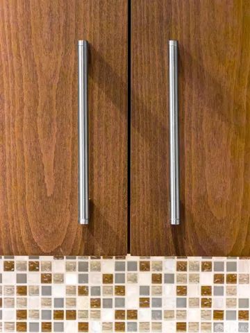 a view of a wooden door