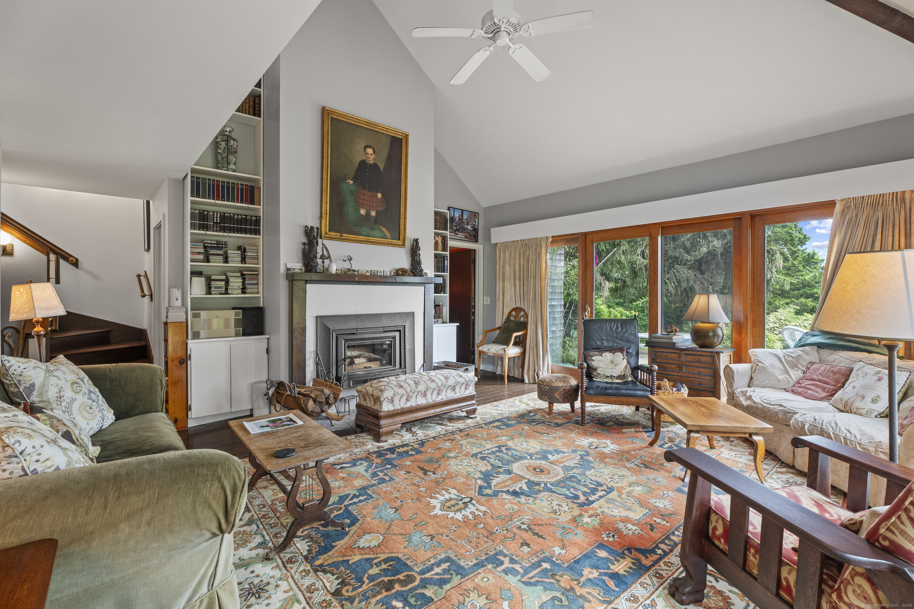 55 A Anna Farm Road West North Stonington, CT 06359 - Photo 13 of 41 a living room with furniture and a fireplace