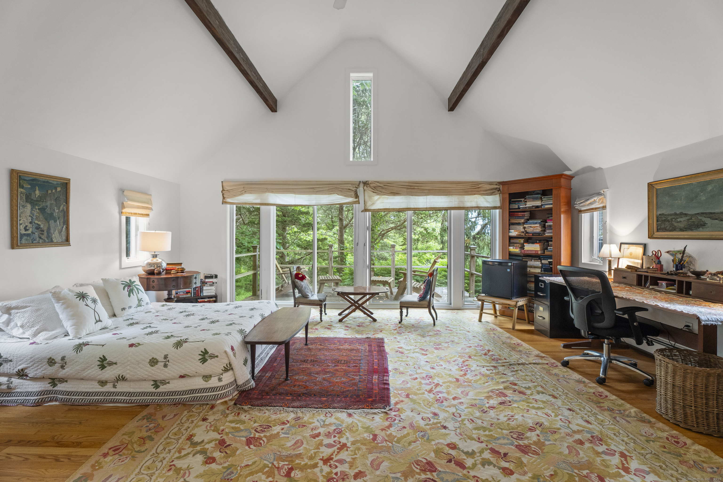55 A Anna Farm Road West North Stonington, CT 06359 - Photo 21 of 41 a living room with furniture large window and a table