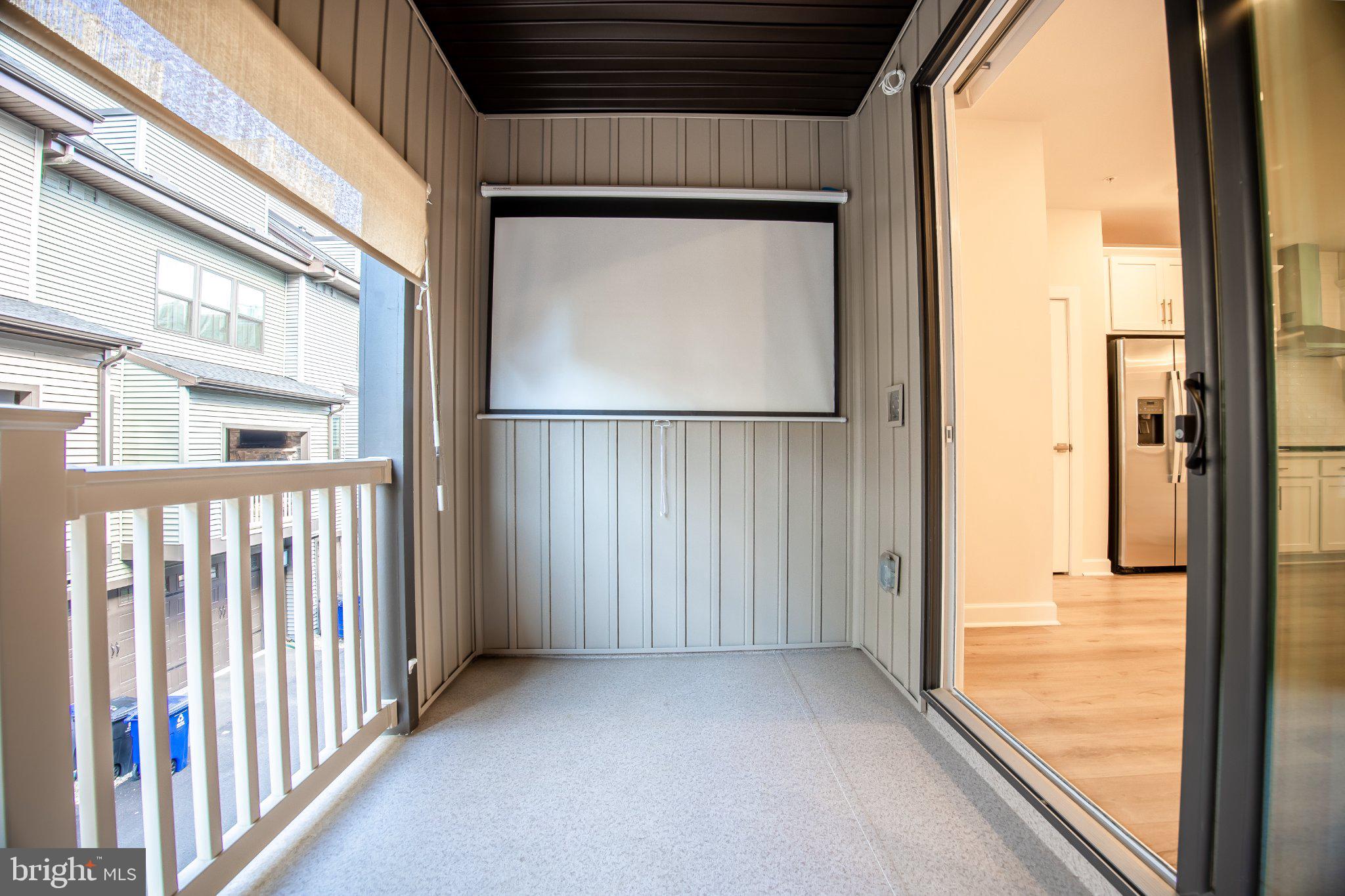 5313 8th Road South Arlington, VA 22204 - Photo 31 of 50 Cozy balcony with a movie screen.