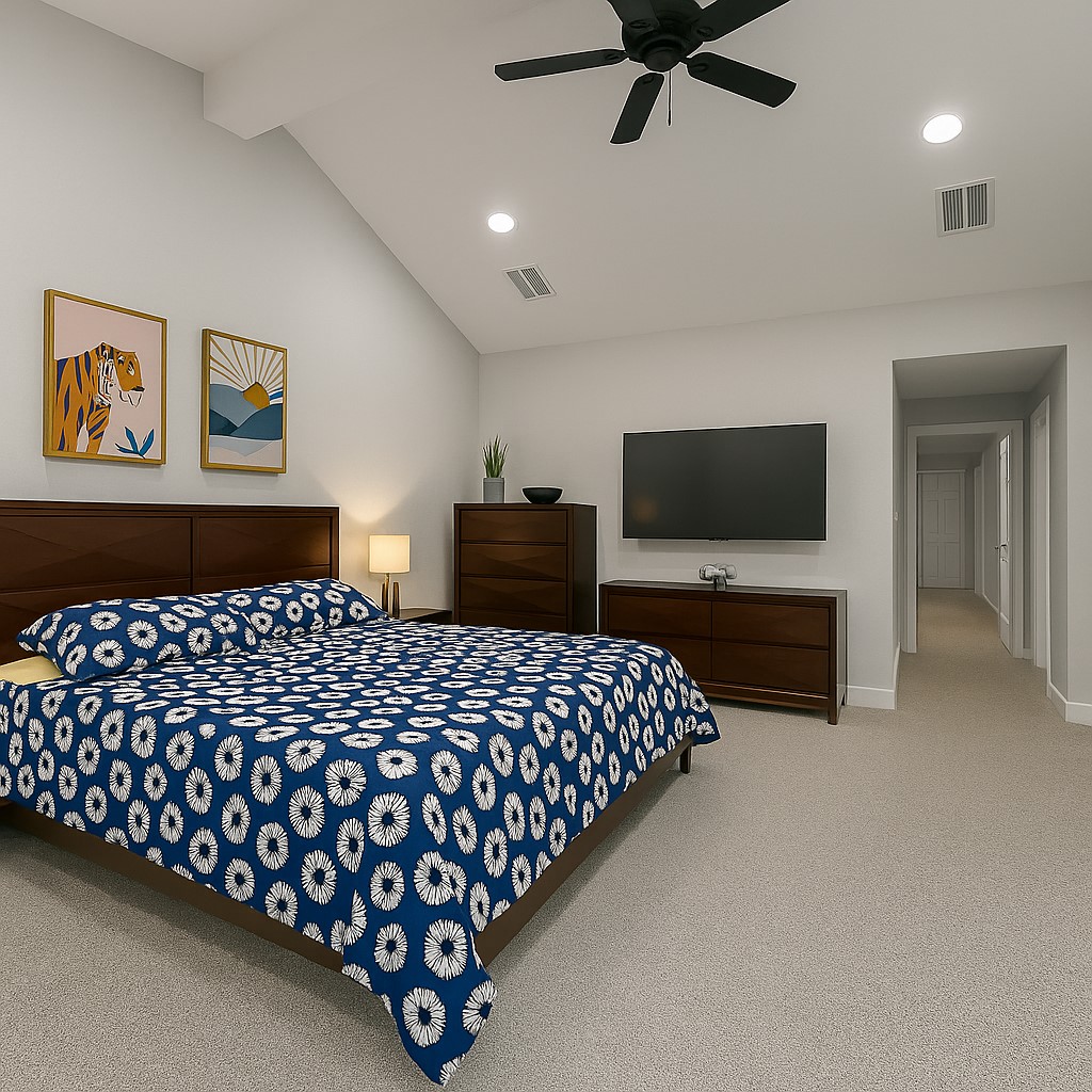 1901 Clipper Court Willis, TX 77318 - Photo 12 of 23 a bedroom with bed and tv