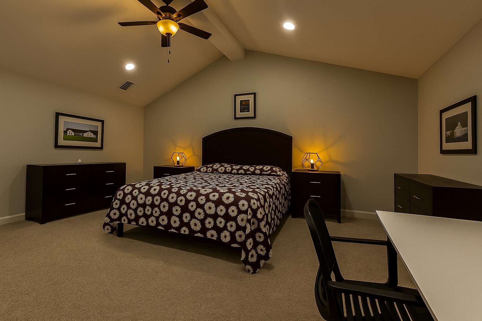 1901 Clipper Court Willis, TX 77318 - Photo 16 of 23 a bedroom with a bed and a chandelier