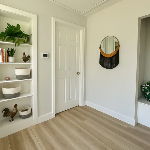 a view of water heater room