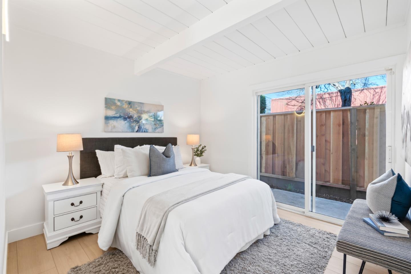 1714 Celeste Drive San Mateo, CA 94402 - Photo 30 of 45 a bedroom with a bed and a tv