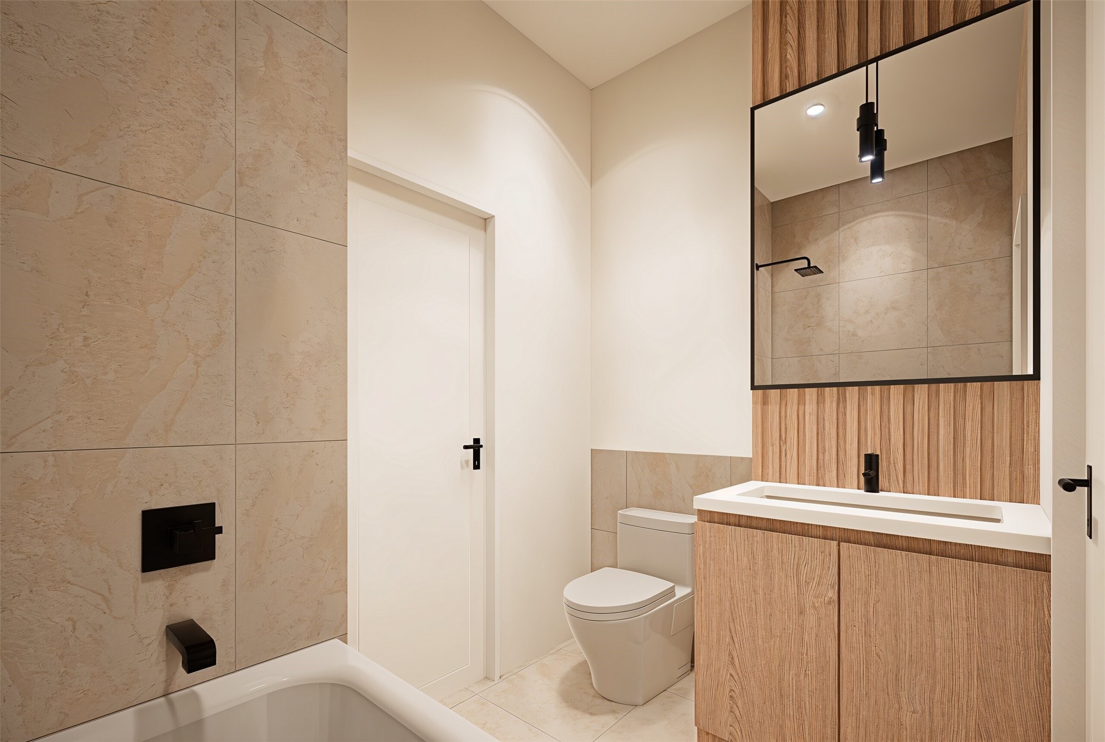2416 Sherwin Street Houston, TX 77007 - Photo 24 of 25 a bathroom with a toilet a sink and a shower
