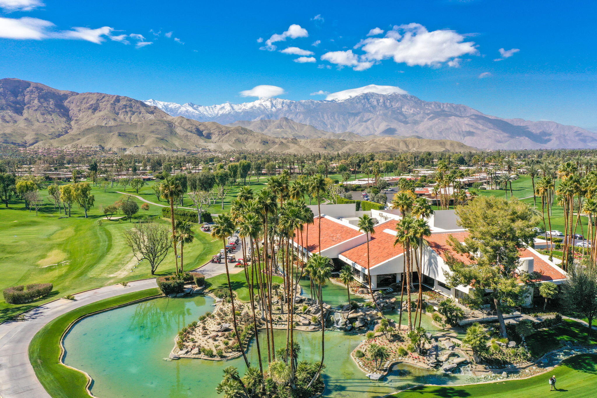 10 Whittier Court Rancho Mirage, CA 92270 - Photo 82 of 88 a view of a city with mountains in the background