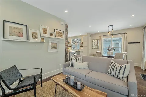 a view of a livingroom with furniture and a couch