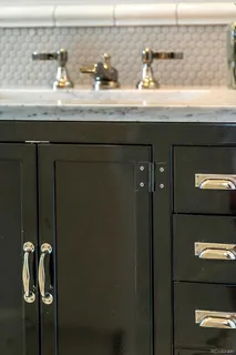 a close view of sink