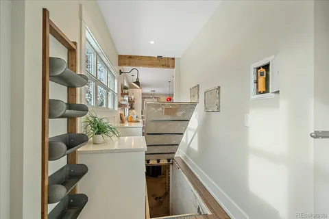 a view of a walk in closet