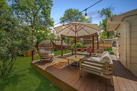 a house view with a garden space