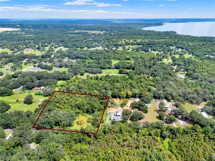 a view of a city with an outdoor space