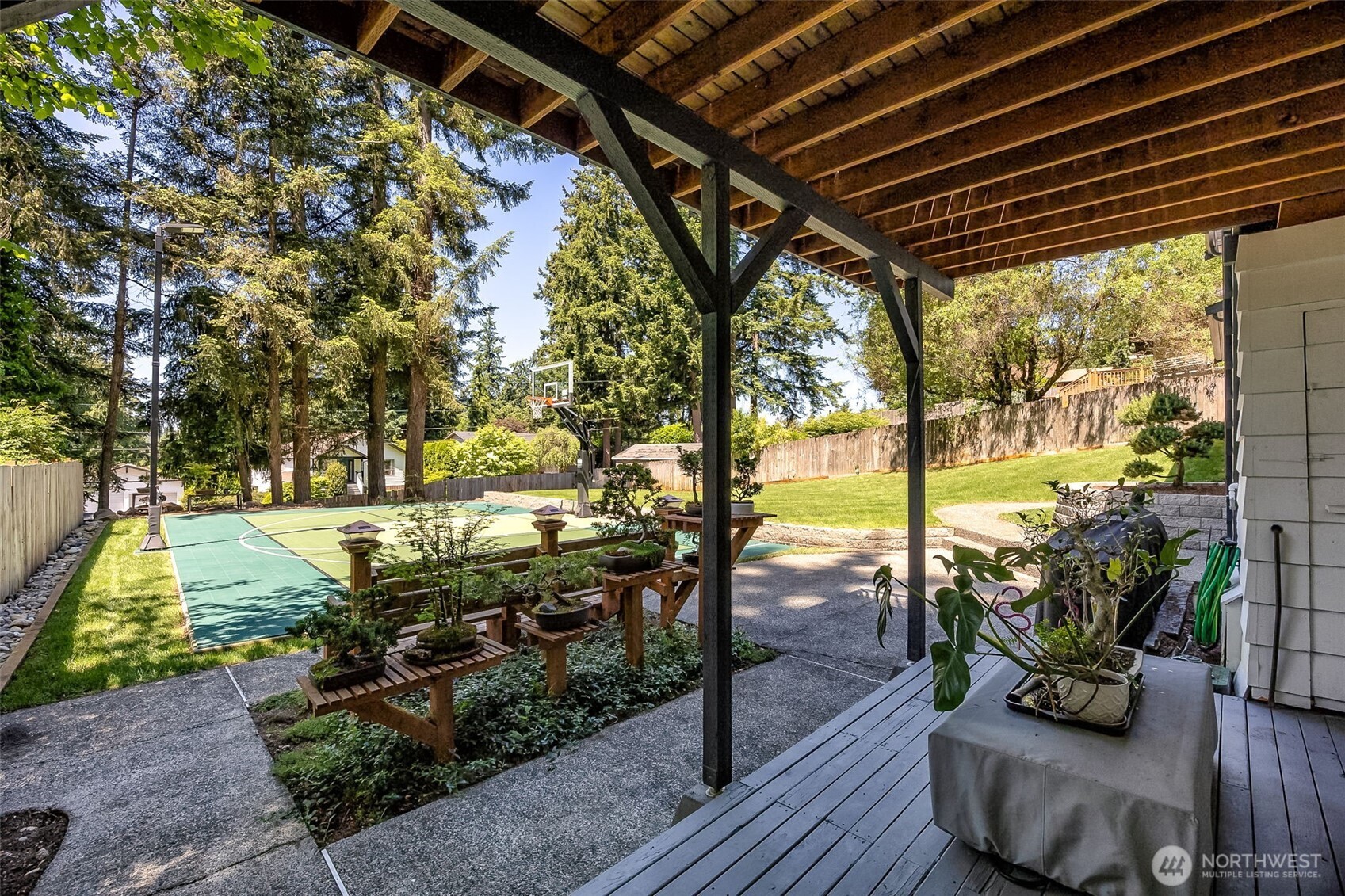 24028 6th Place West Bothell, WA 98021 - Photo 19 of 35 a view of swimming pool with outdoor seating and plants