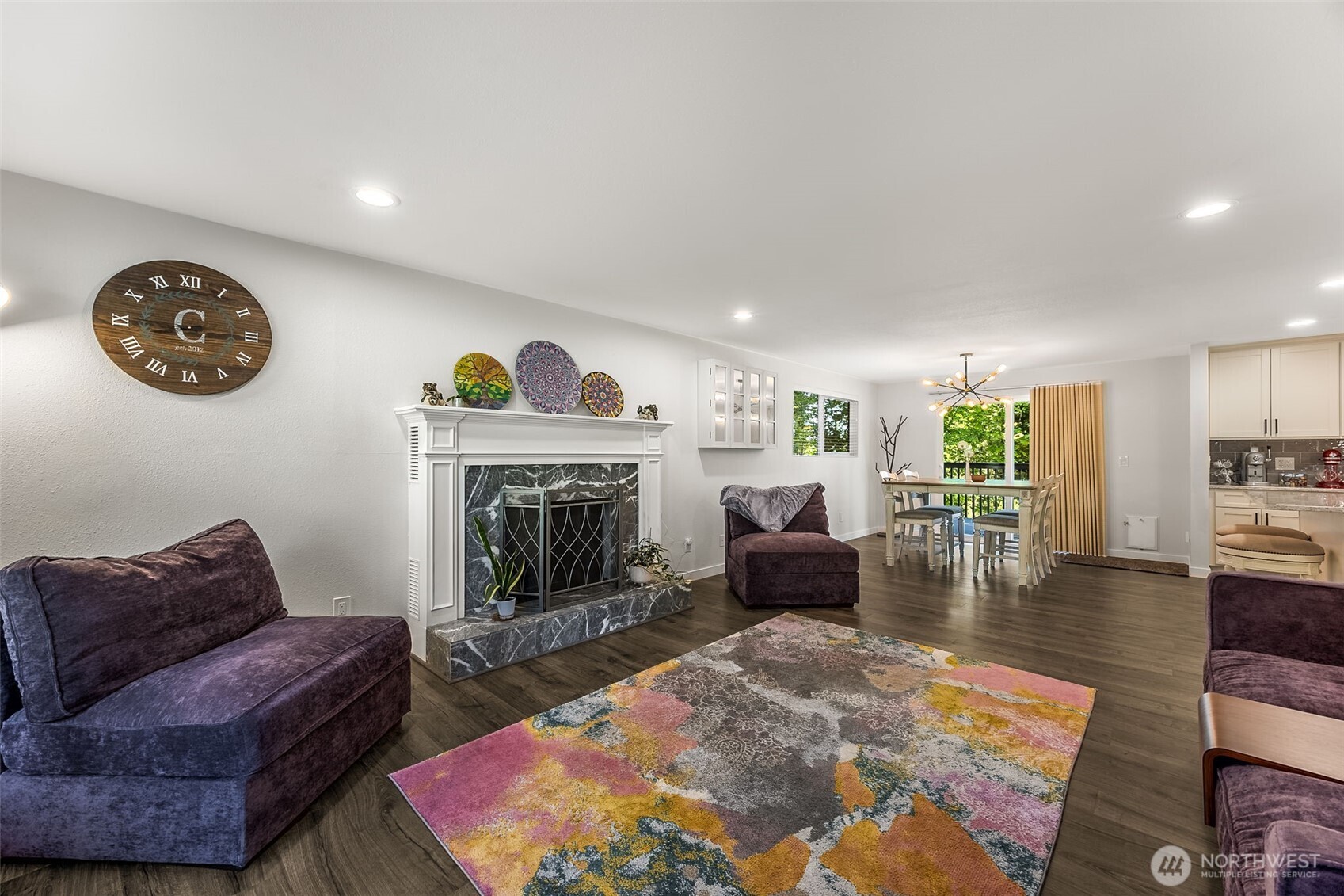 24028 6th Place West Bothell, WA 98021 - Photo 9 of 35 a living room with furniture and a fireplace