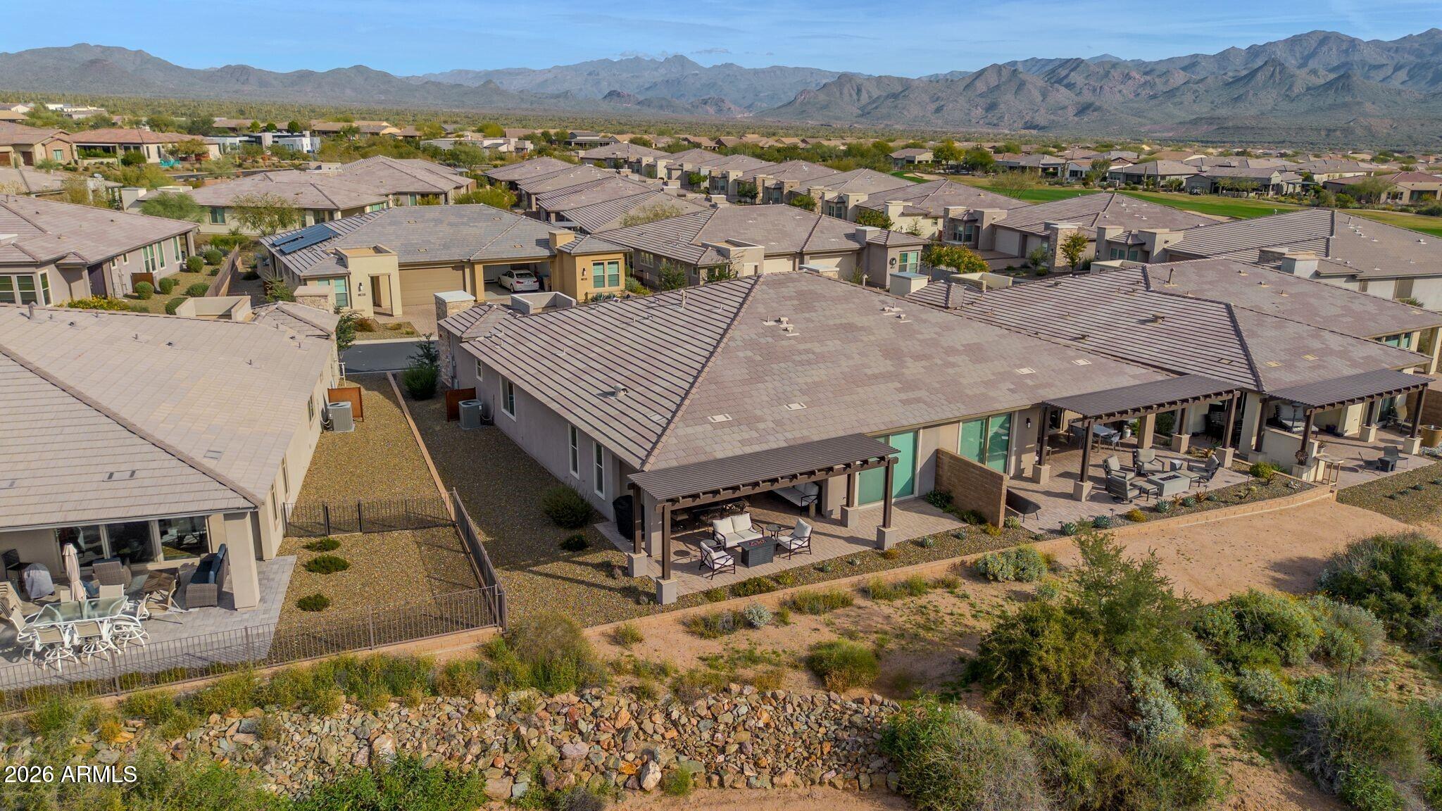 17501 East Cindercone Road Rio Verde, AZ 85263 - Photo 25 of 43 an aerial view of a house with big yard
