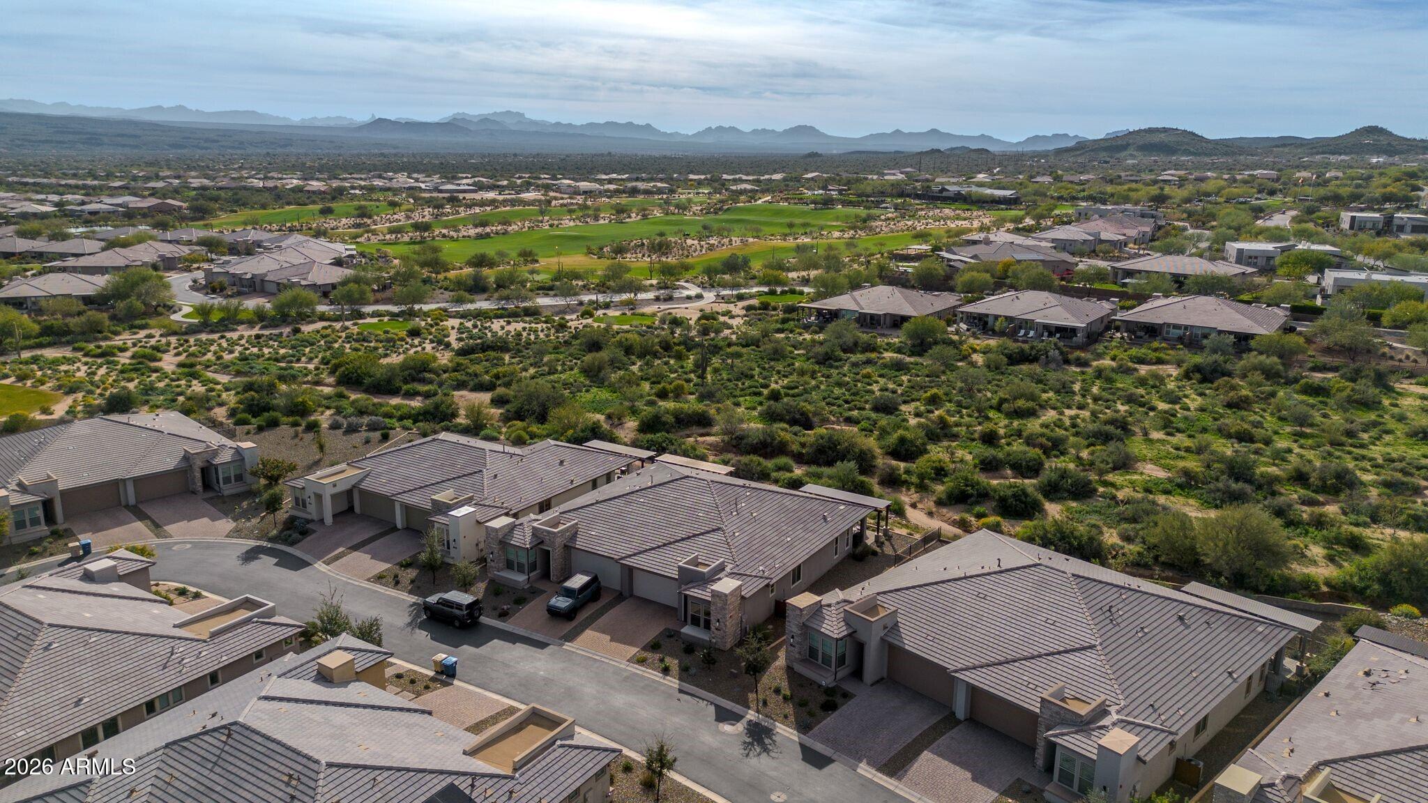 17501 East Cindercone Road Rio Verde, AZ 85263 - Photo 30 of 43 an aerial view of residential house with outdoor space
