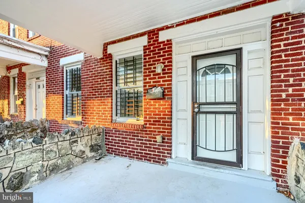 a view of front door of house