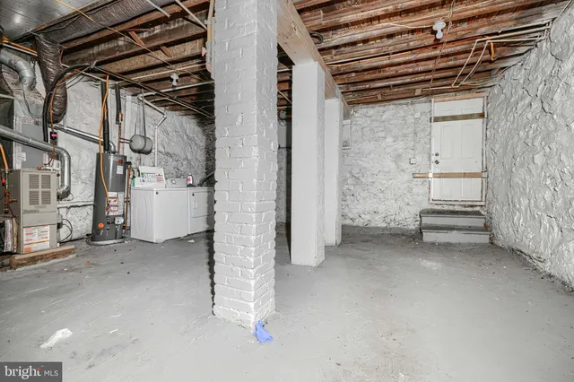 a view of storage and utility room