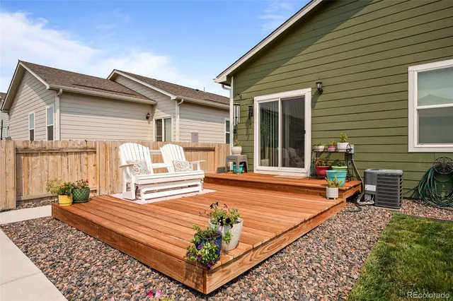 a front view of a house with patio