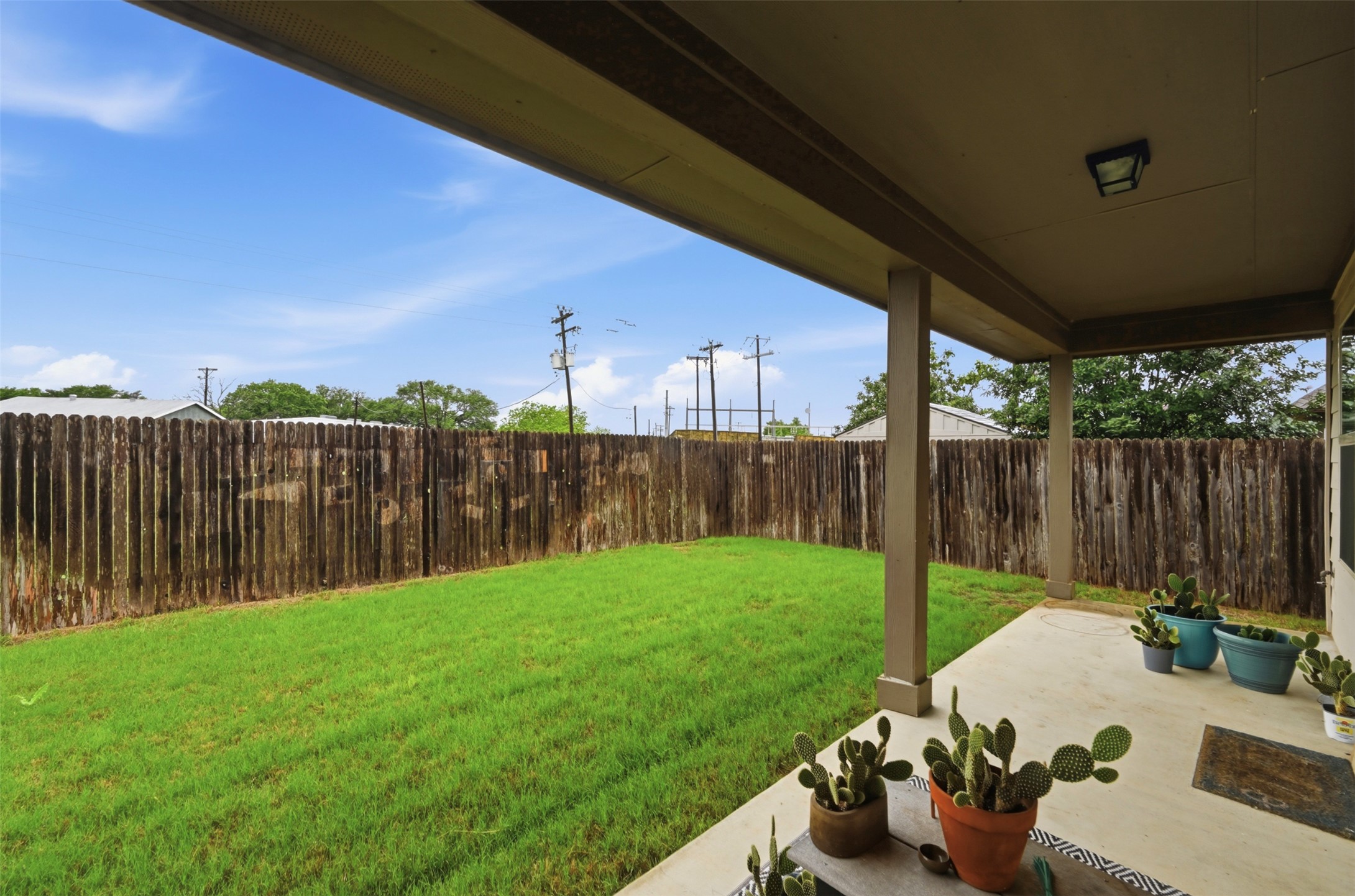 13116 Alans Way Manchaca, TX 78652 - Photo 23 of 25 Covered patio with concrete flooring