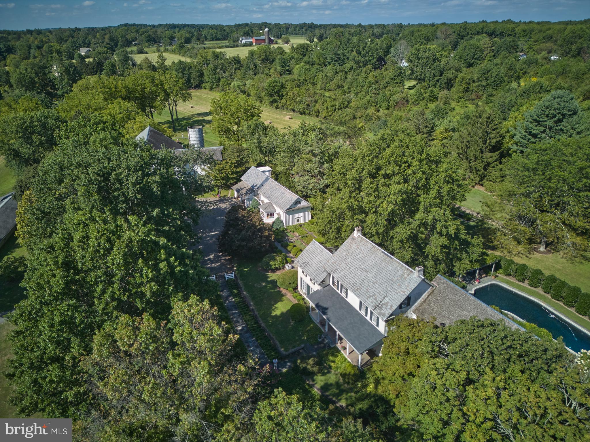 5382 Wismer Road Pipersville, PA 18947 - Photo 58 of 67 an aerial view of a house with a yard