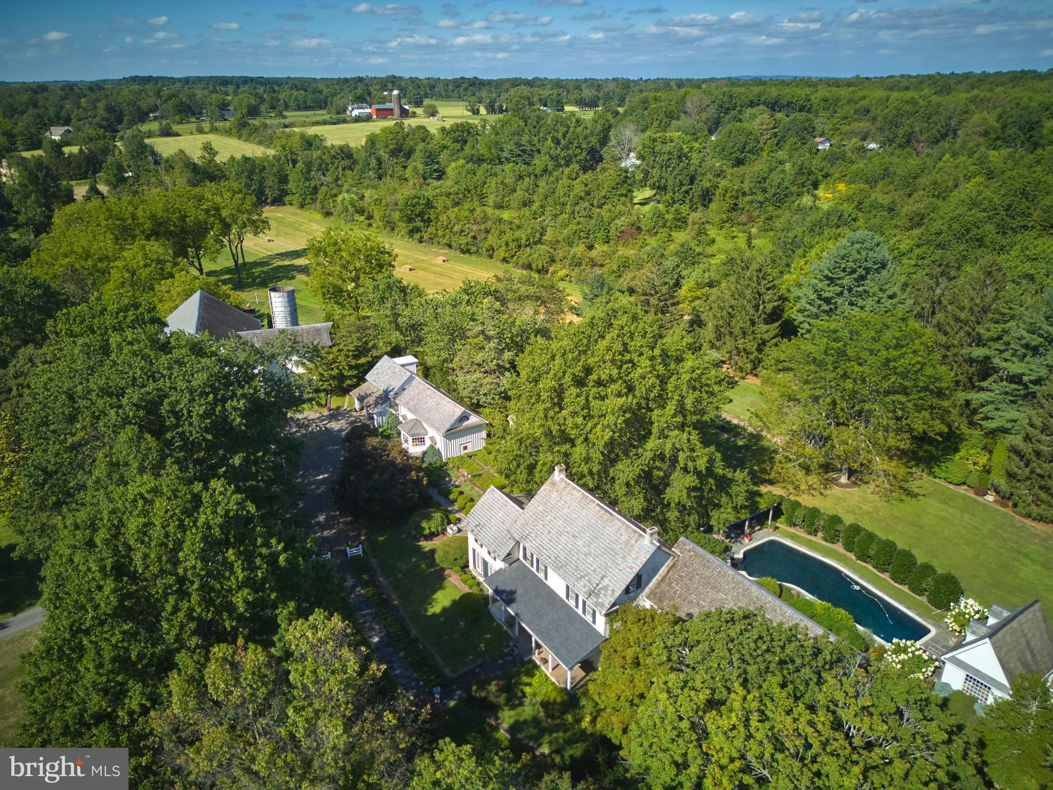 5382 Wismer Road Pipersville, PA 18947 - Photo 59 of 67 an aerial view of residential house with outdoor space