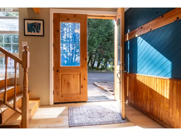 a view of front door