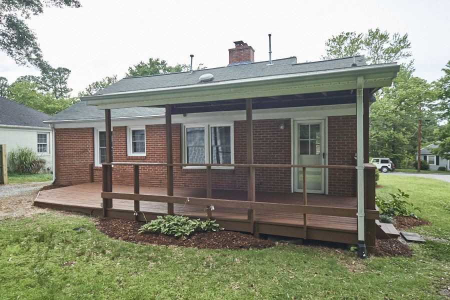 1829 Forest Road Durham, NC 27705 - Photo 21 of 25 Back deck is partially covered