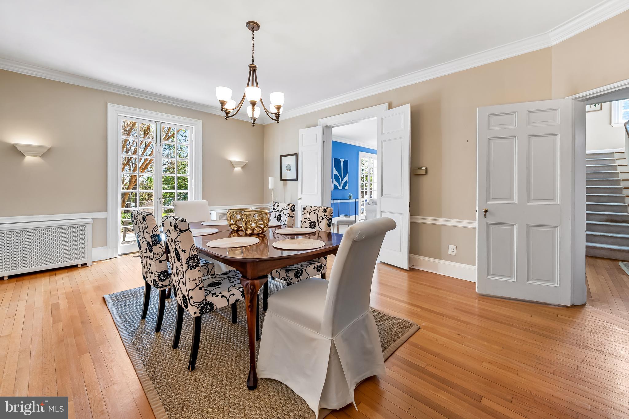 217 Wendover Road Baltimore, MD 21218 - Photo 6 of 73 Dining room w/French doors to patio (doors closed)