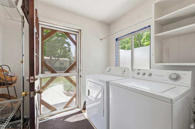 365 North Main Street Fillmore, UT 84631 - Photo 26 of 51 Dedicated laundry area featuring a white washer and dryer pair