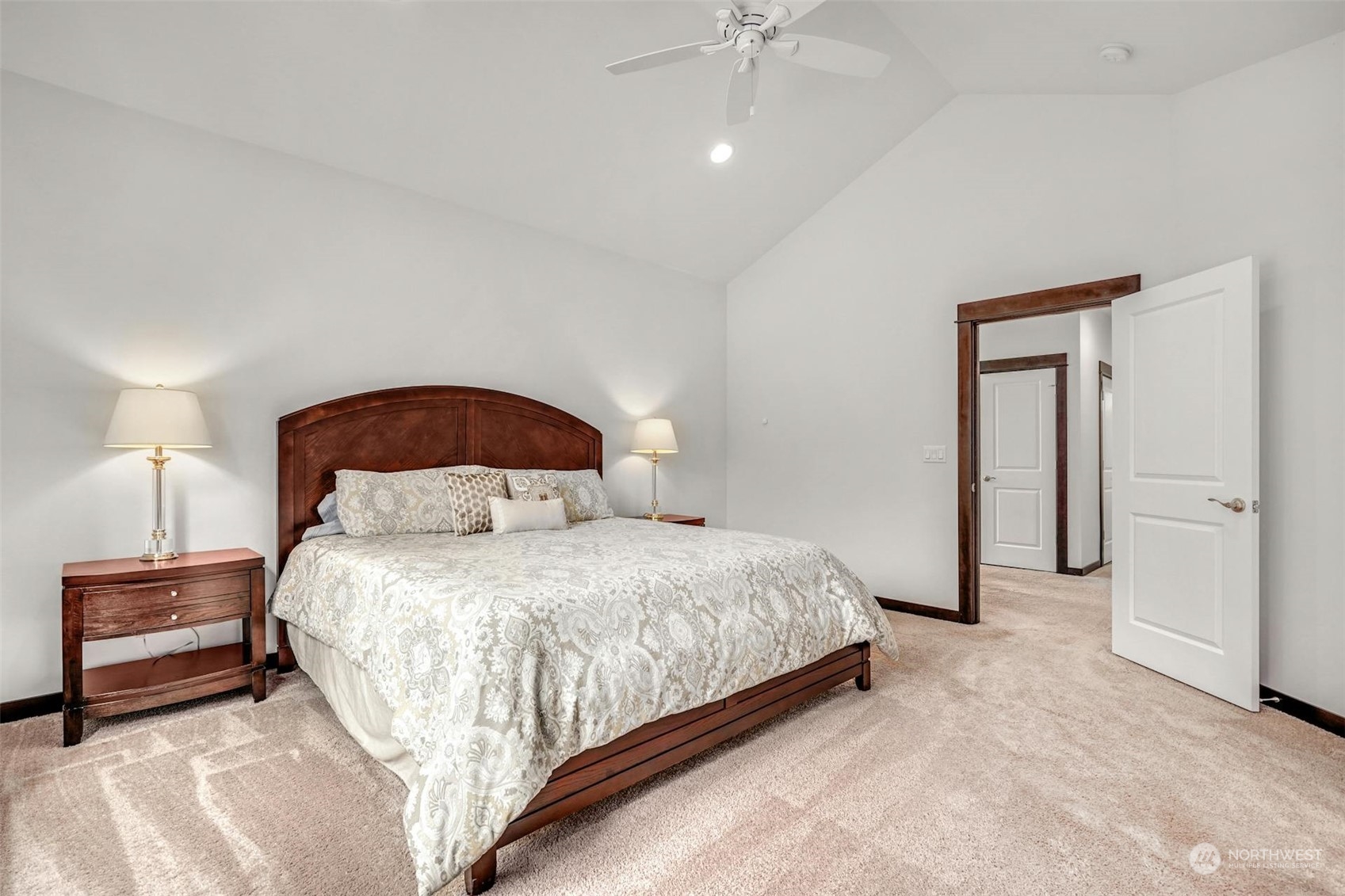 17801 3rd Avenue Southeast Bothell, WA 98012 - Photo 17 of 40 a bedroom with a bed and a lamp