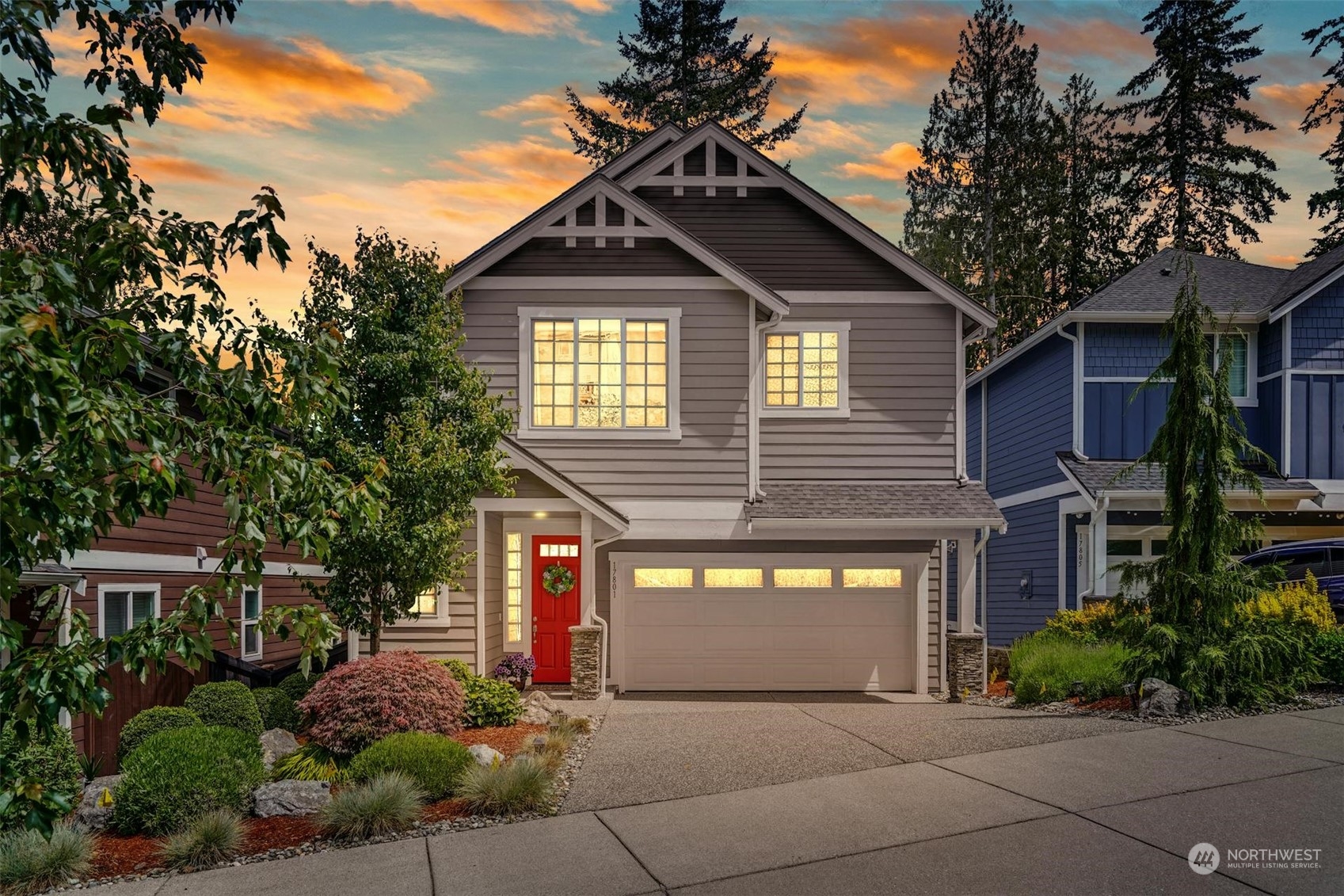 17801 3rd Avenue Southeast Bothell, WA 98012 - Photo 2 of 40 a front view of a house with a yard
