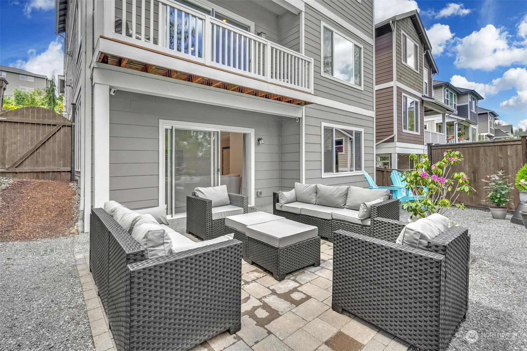 17801 3rd Avenue Southeast Bothell, WA 98012 - Photo 35 of 40 a view of a patio with couches table and chairs and potted plants