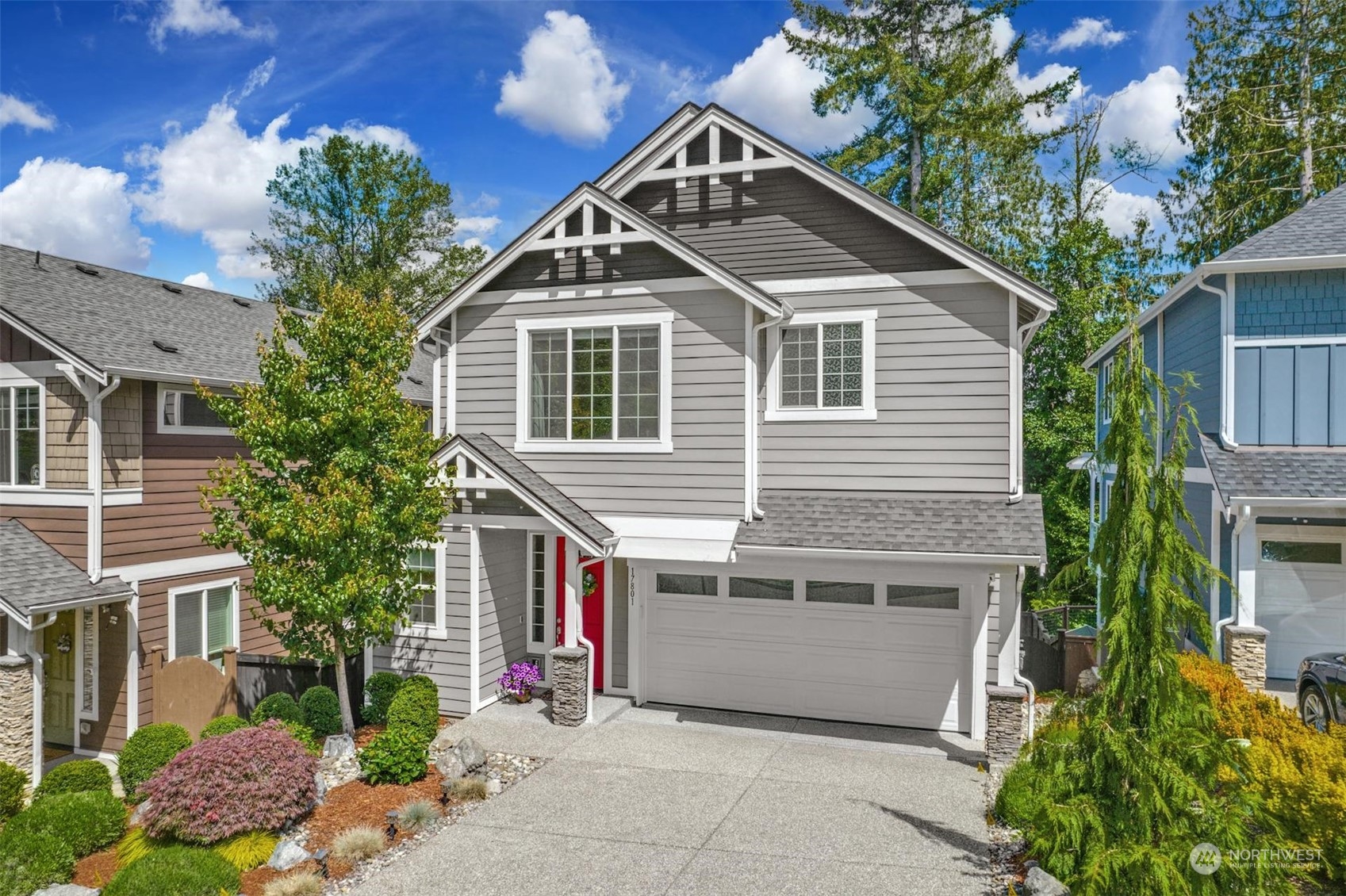 17801 3rd Avenue Southeast Bothell, WA 98012 - Photo 6 of 40 a front view of a house with plants