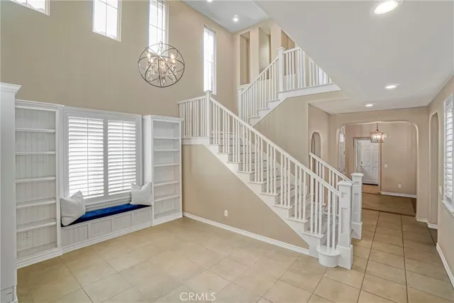 a view of an entryway with staircase