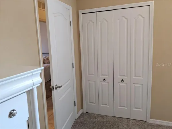 a view of a walk in closet