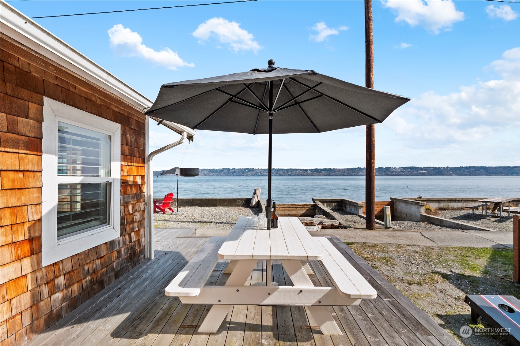 8003 Possession Beach Walk Clinton, WA 98236 - Photo 20 of 31 a view of outdoor space with seating