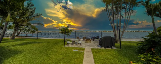 a view of a couch in a patio
