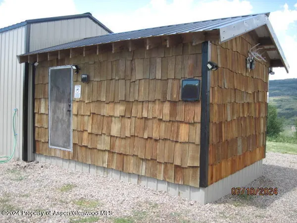 a backyard of a house