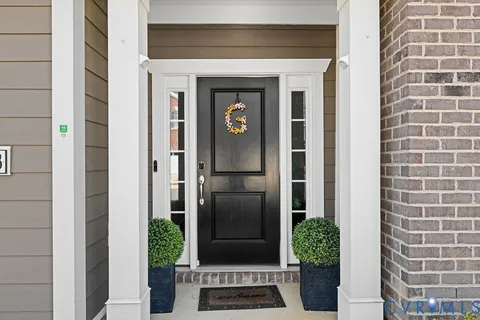 a view of a door of the house