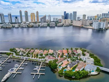 a view of a city with tall buildings