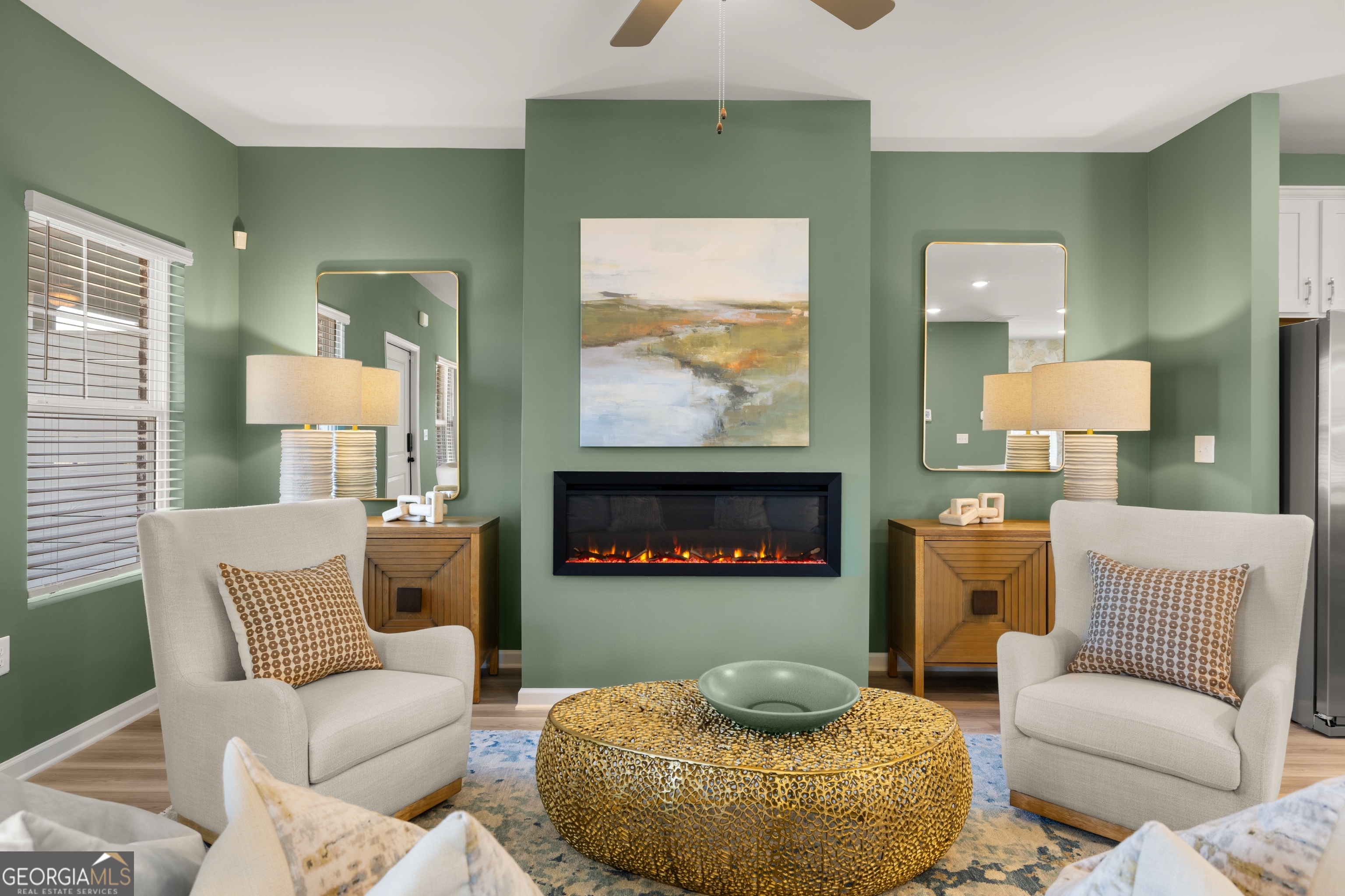 3261 Lake Carlton Road, Unit 24 Loganville, GA 30052 - Photo 12 of 33 a living room with furniture and a fireplace