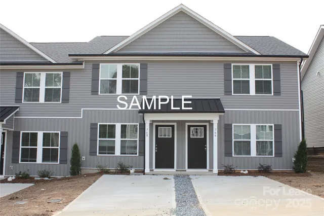 a front view of a house