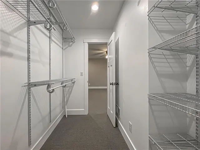 a view of a walk in closet