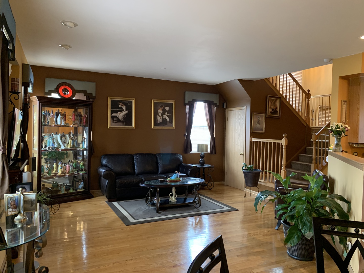 21211 Gray Hawk Drive Matteson, IL 60443 - Photo 5 of 36 a living room with furniture fireplace and potted plants