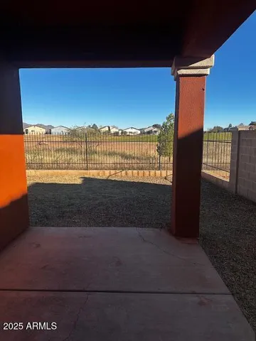 a backyard of a house