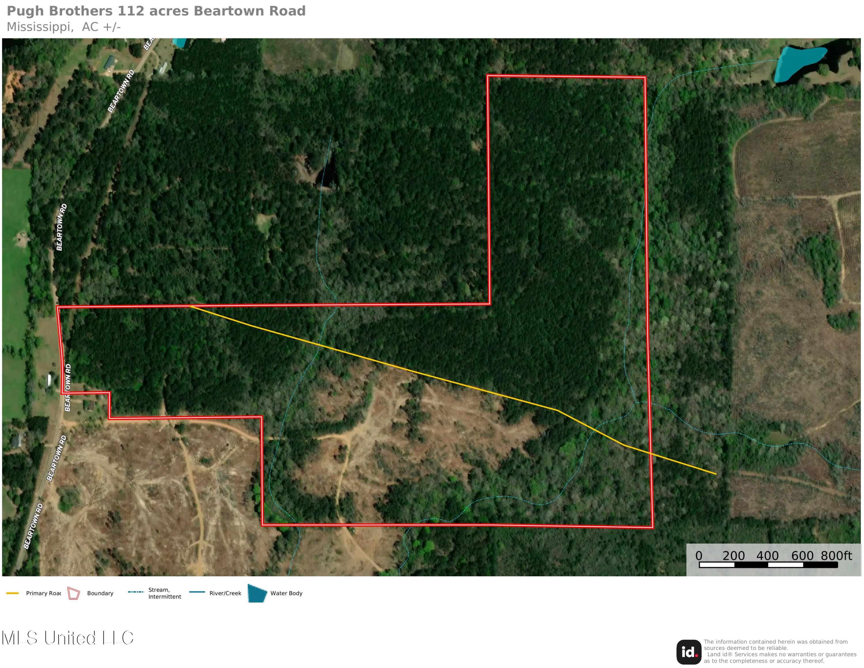 Beartown Road Jayess, MS 39641 - Photo 37 of 39 Pugh 112 acres aerial map