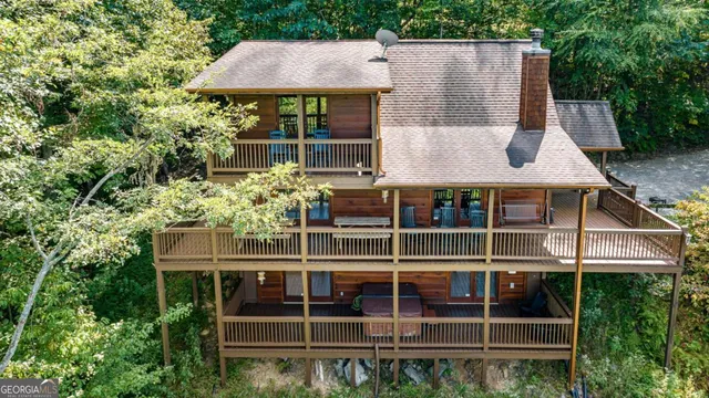 a view of a chairs in a yard