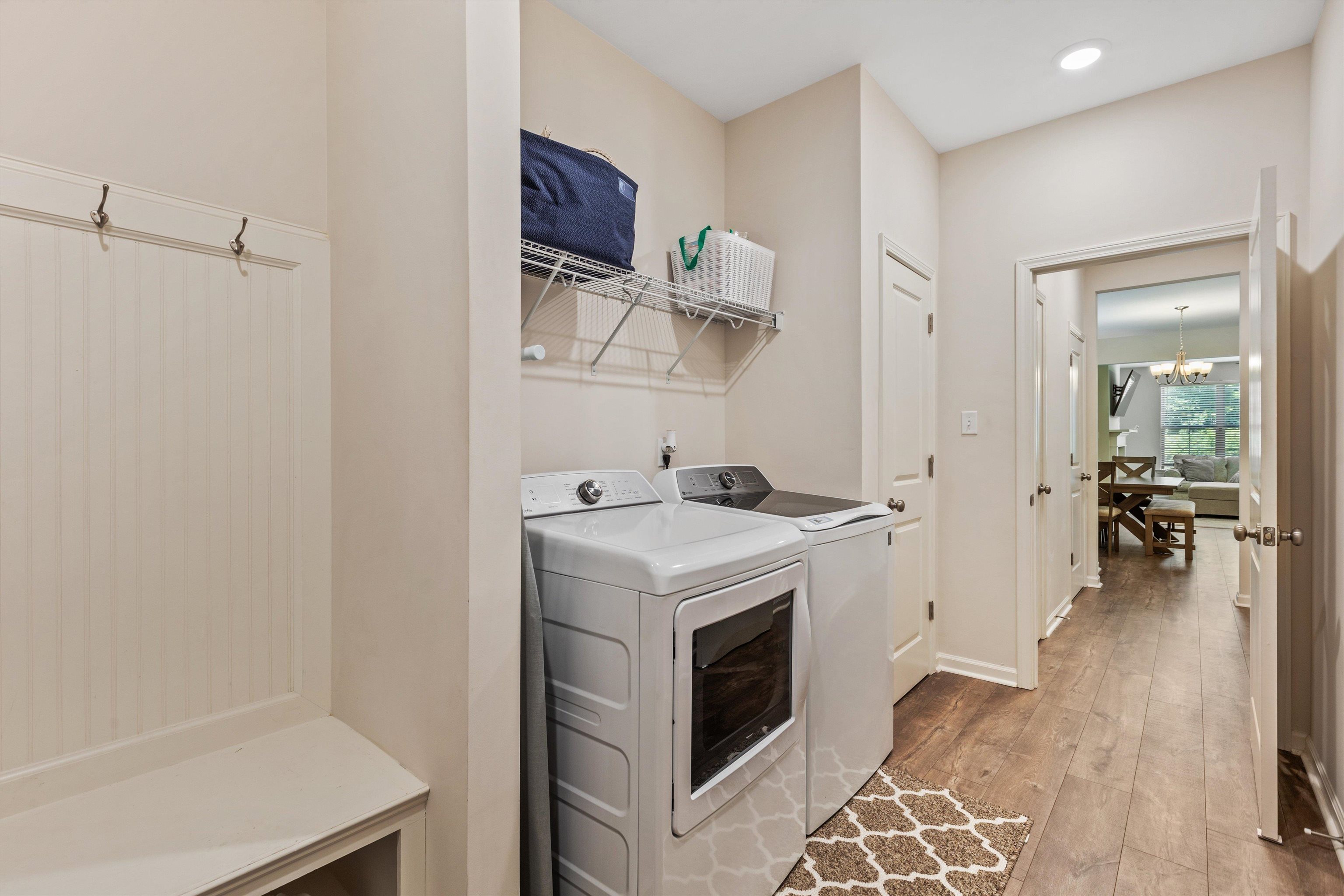 10139 Macon Road Cordova, TN 38018 - Photo 18 of 31 Dedicated laundry area featuring a full-size washer and dryer